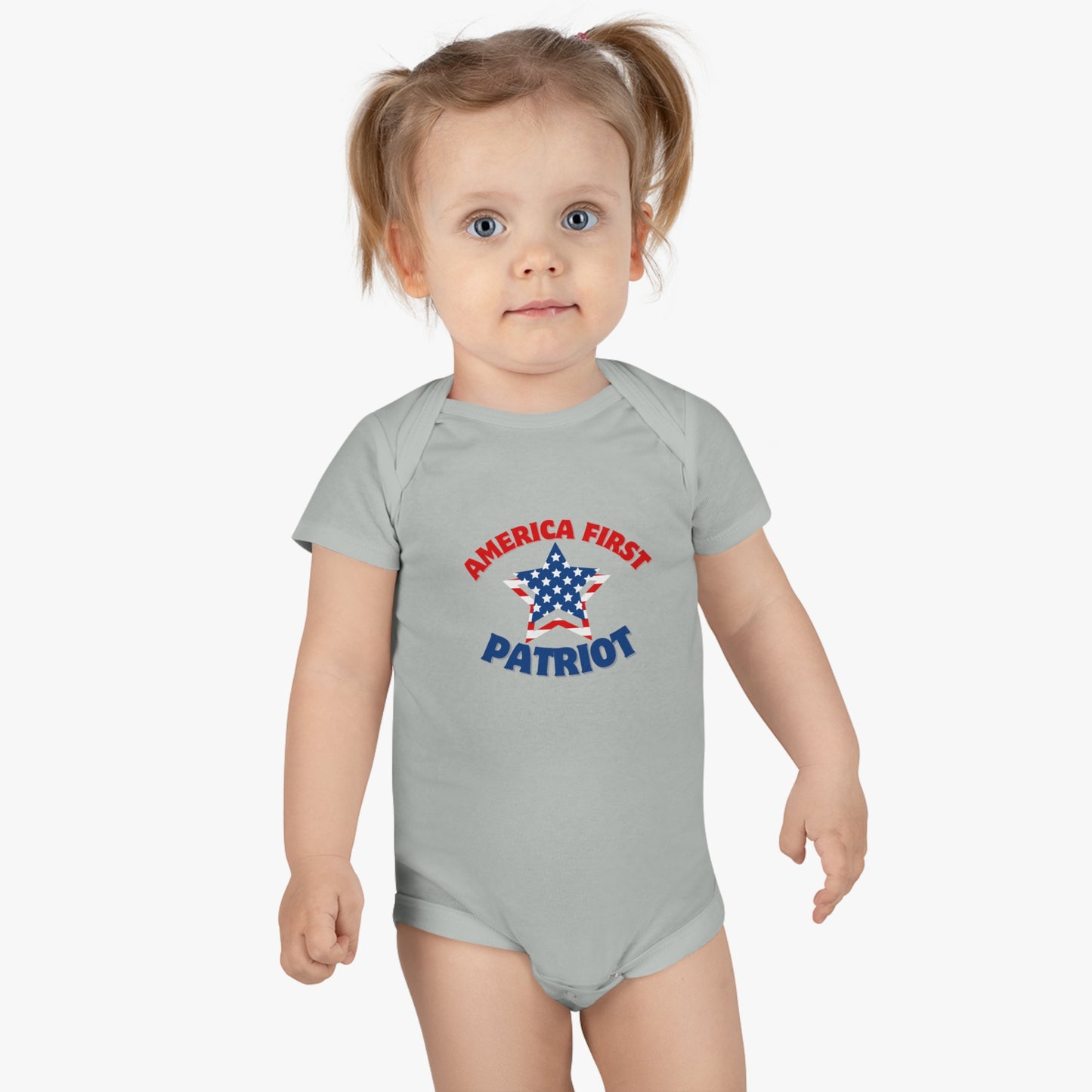 America First Patriot Baby Short Sleeve Onesie®