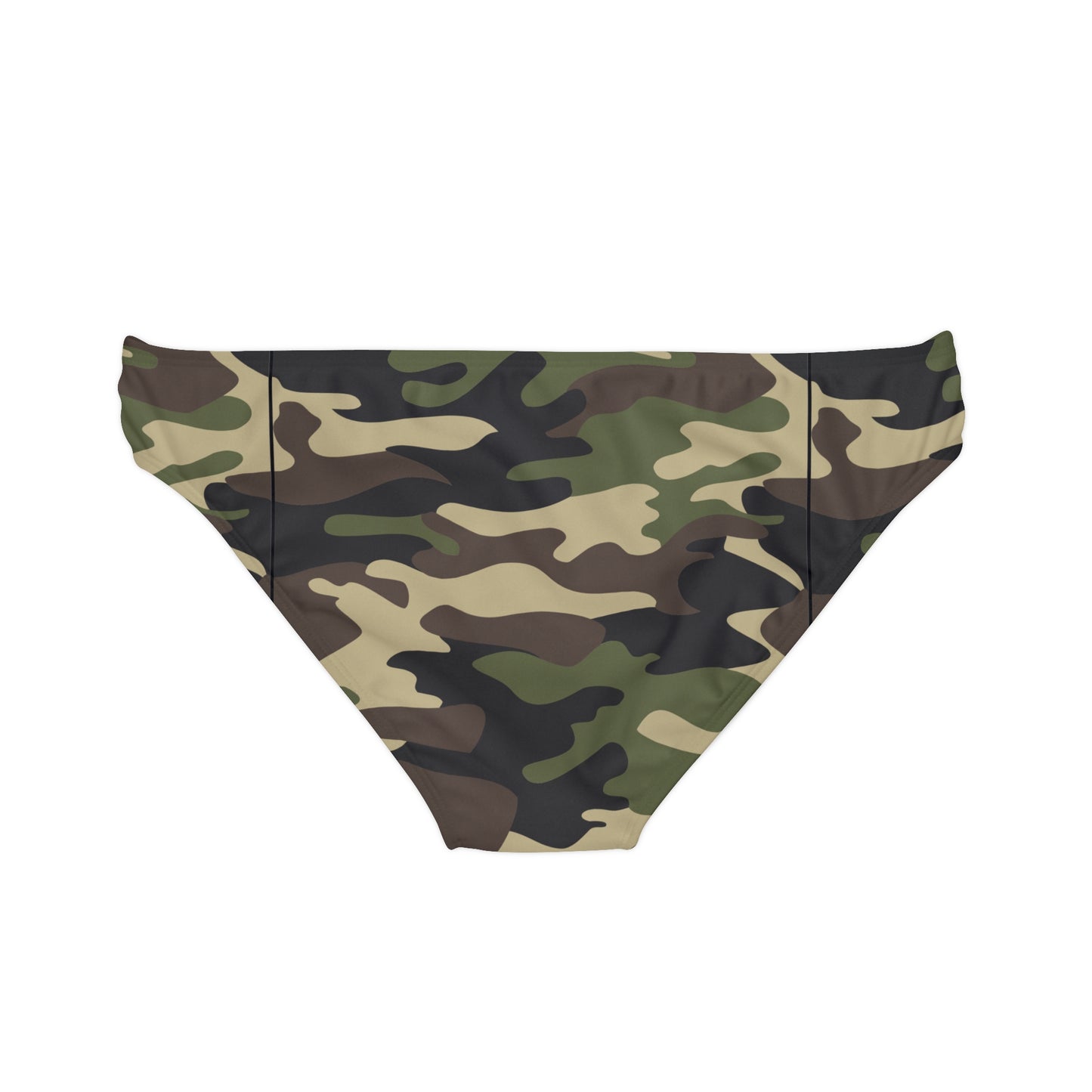 Camo Loop Tie Side Bikini Bottom