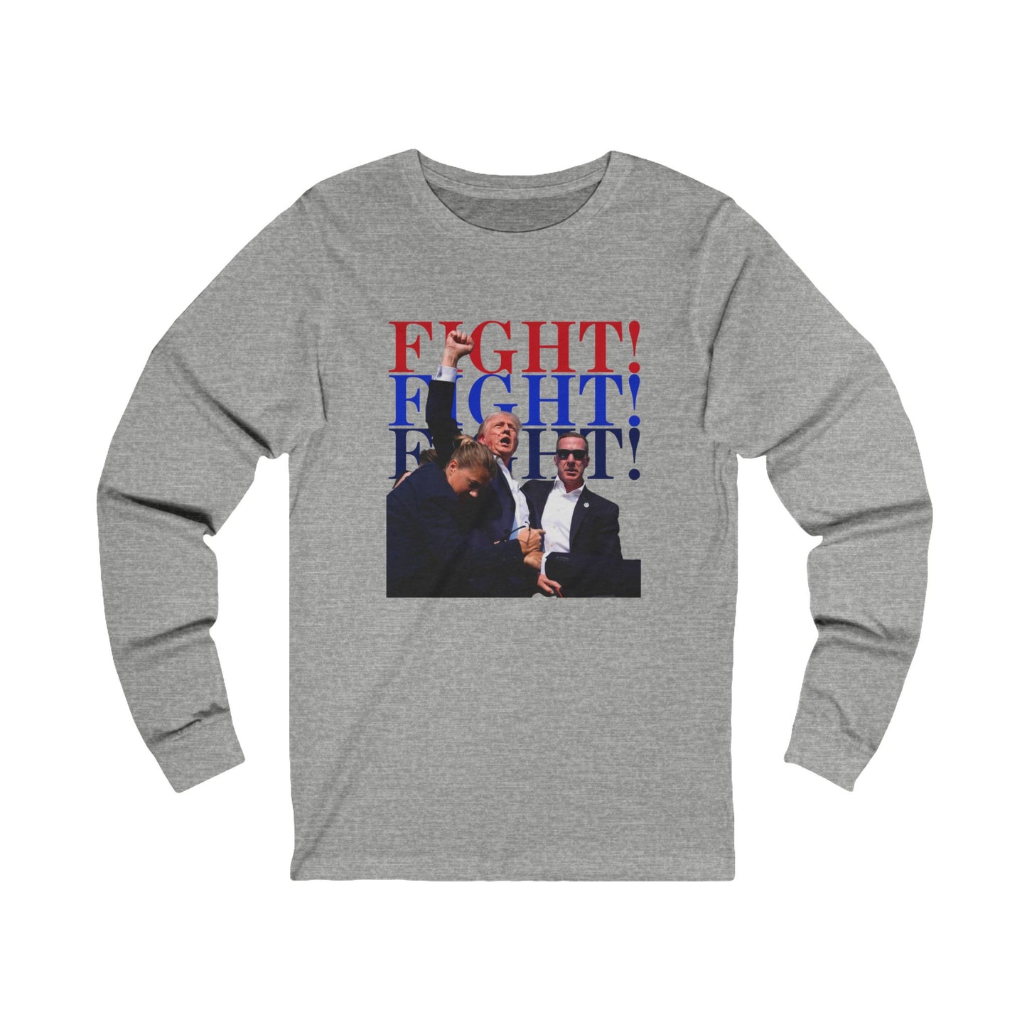 Iconic Trump Fight! Fight! Fight! Unisex Jersey Long Sleeve Tee