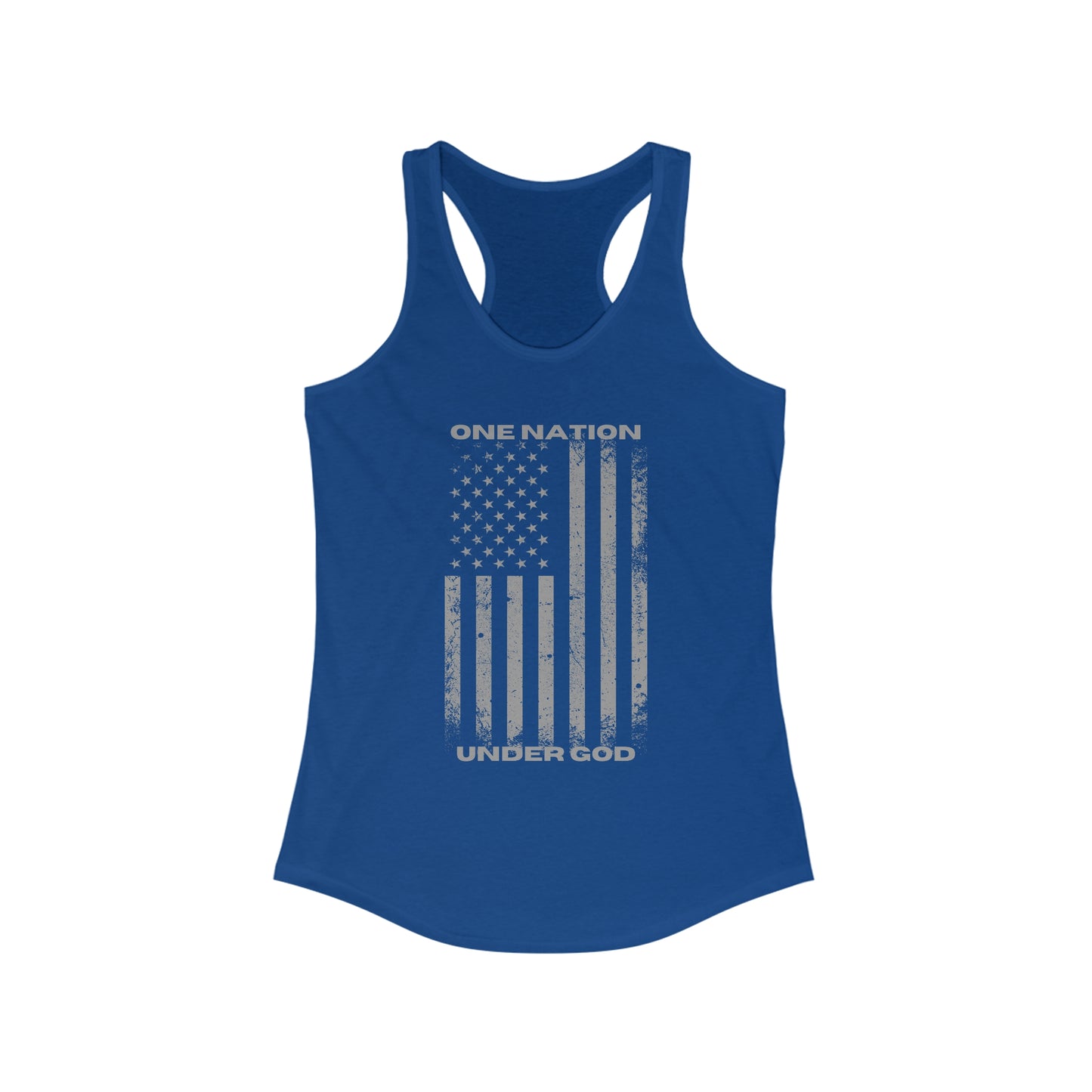 One Nation, Under God Women's Ideal Racerback Tank