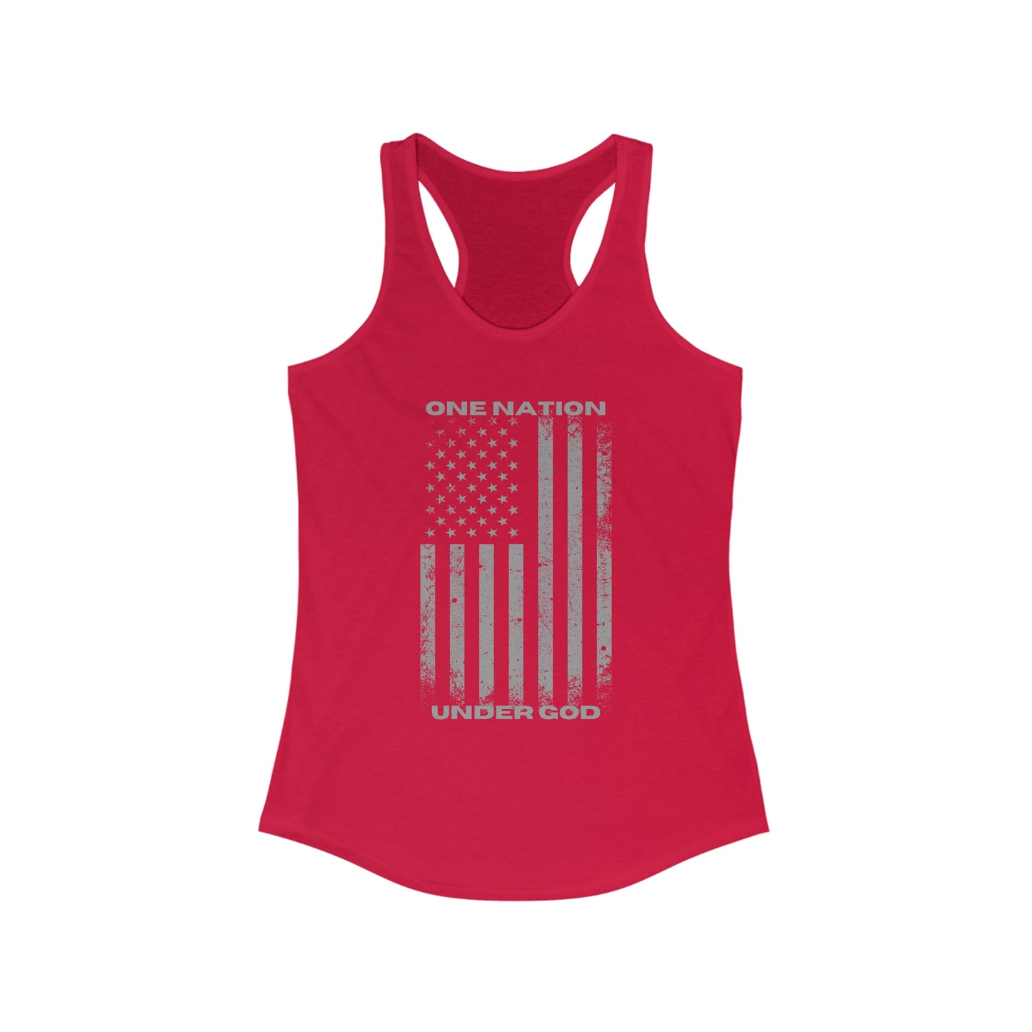 One Nation, Under God Women's Ideal Racerback Tank