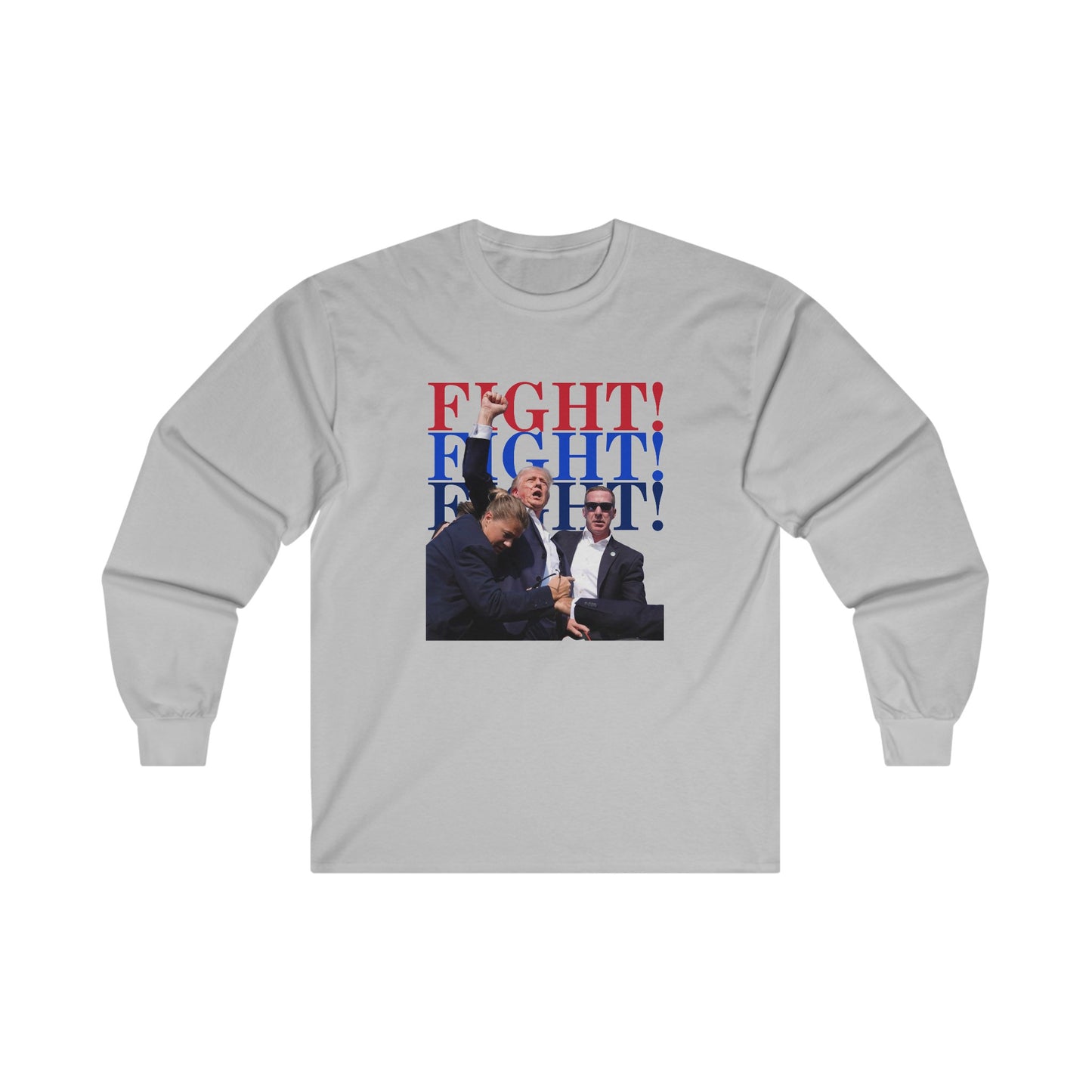 Iconic Trump Fight! Fight! Fight! Unisex Ultra Cotton Long Sleeve Tee