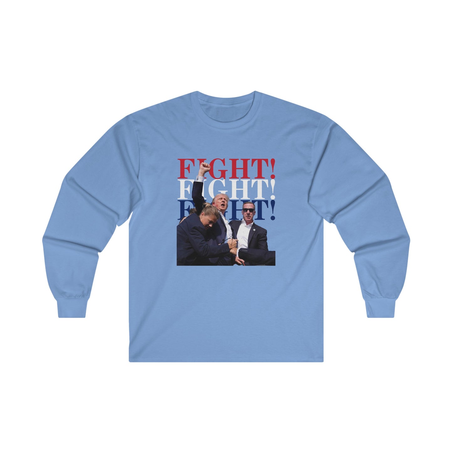 Iconic Trump Fight! Fight! Fight! Unisex Ultra Cotton Long Sleeve Tee