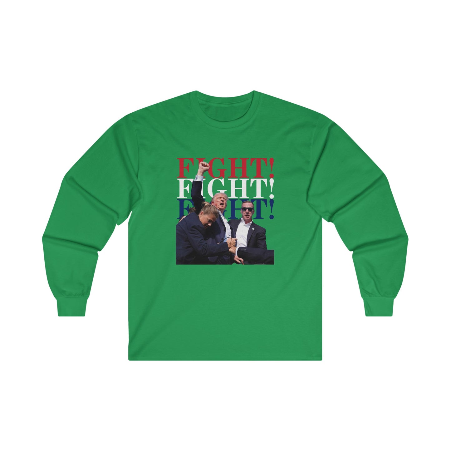 Iconic Trump Fight! Fight! Fight! Unisex Ultra Cotton Long Sleeve Tee