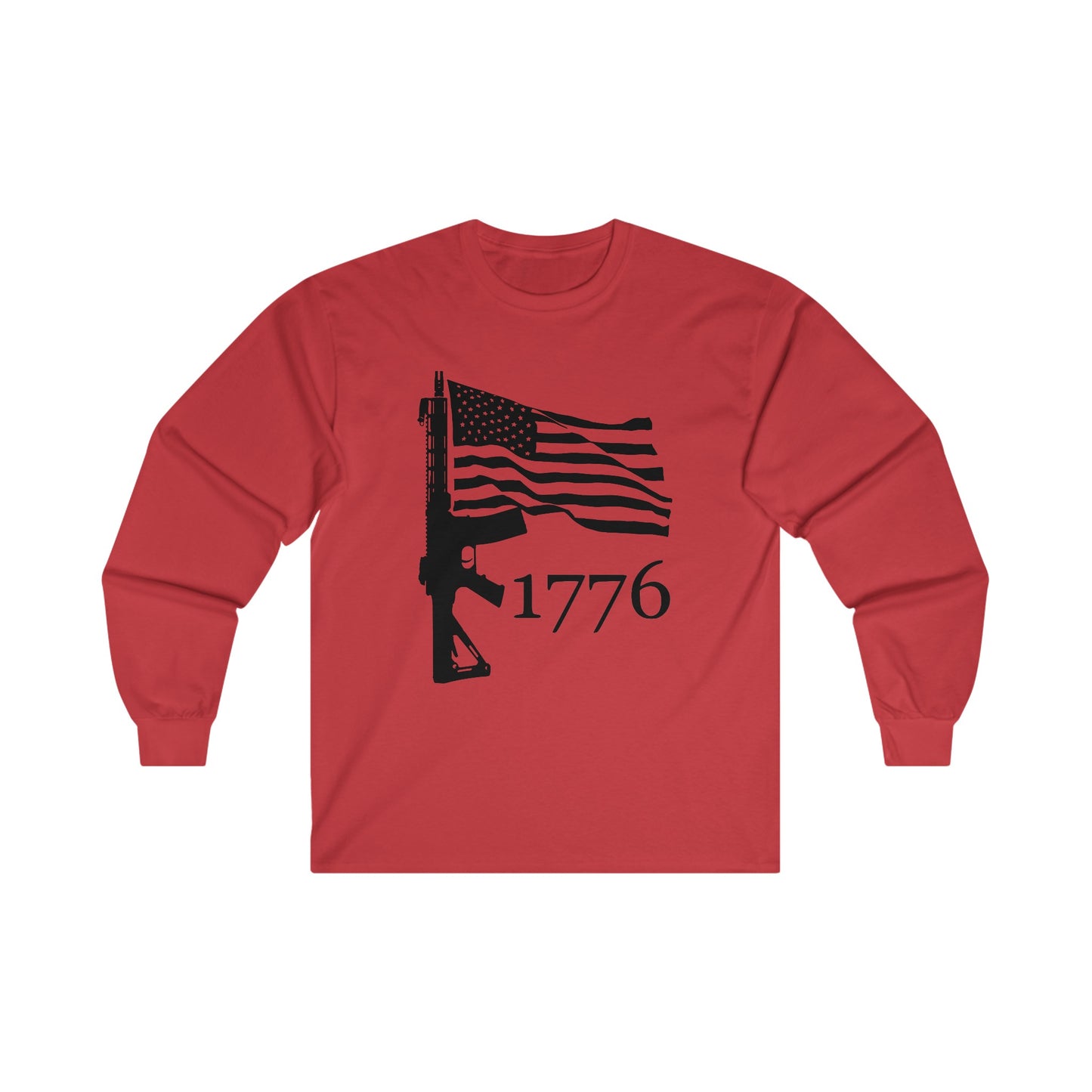 US Flag-Rifle-1776 Unisex Ultra Cotton Long Sleeve Tee