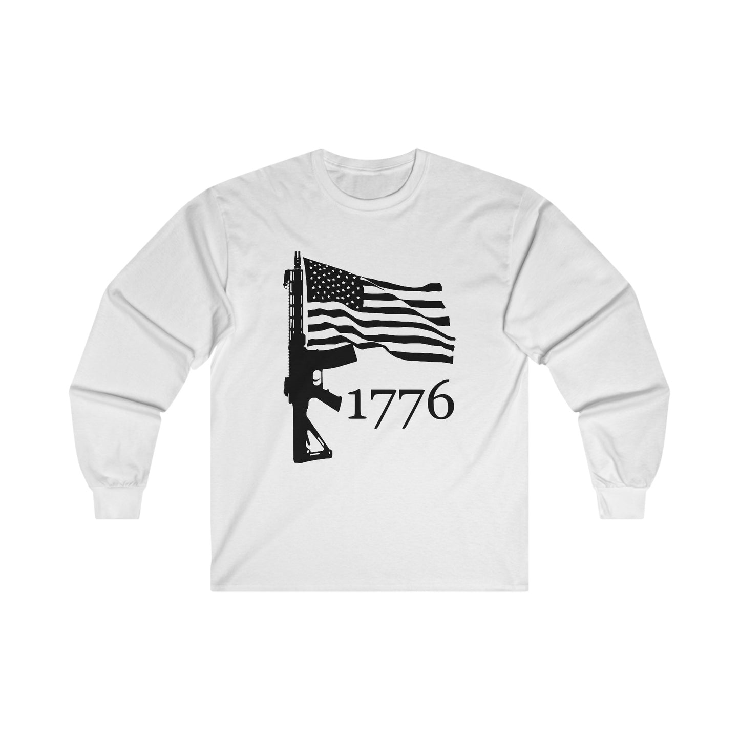 US Flag-Rifle-1776 Unisex Ultra Cotton Long Sleeve Tee