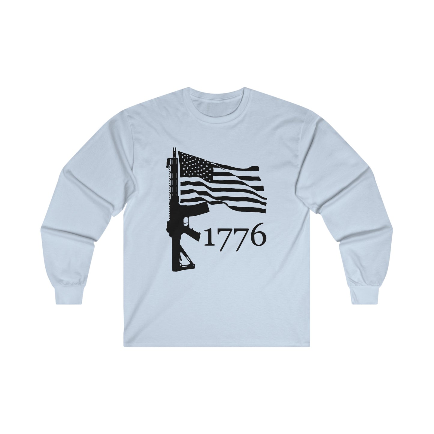 US Flag-Rifle-1776 Unisex Ultra Cotton Long Sleeve Tee