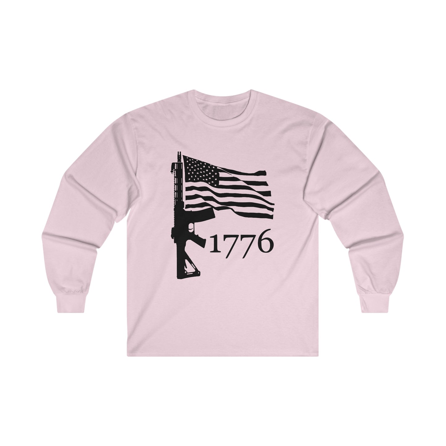 US Flag-Rifle-1776 Unisex Ultra Cotton Long Sleeve Tee