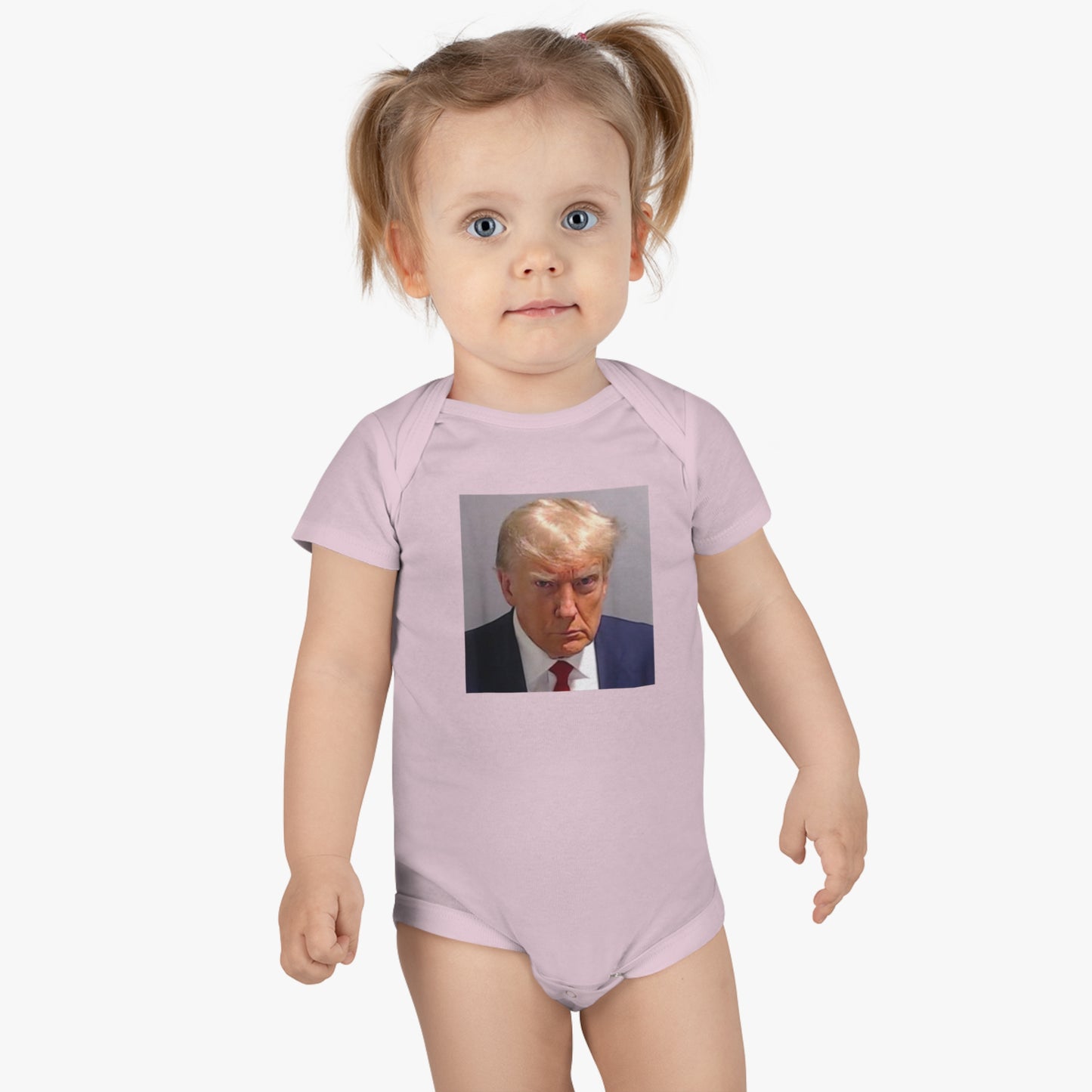 Trump Mugshot Baby Short Sleeve Onesie®