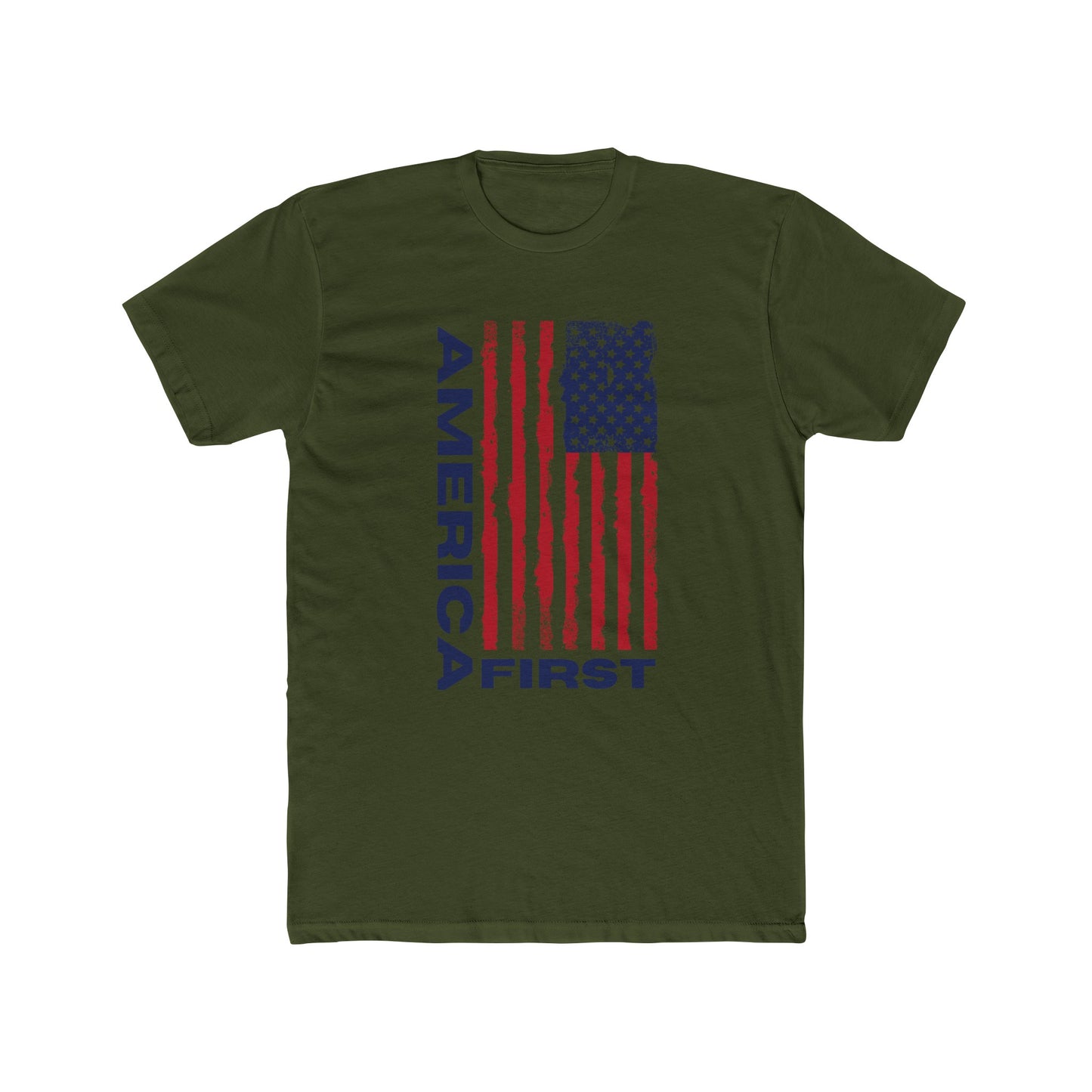 America First Cotton Crew Tee