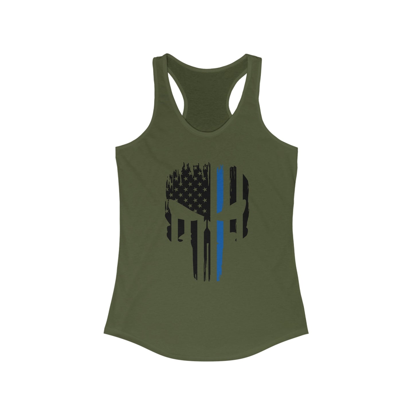 Punisher- Police Edition, Women's Ideal Racerback Tank