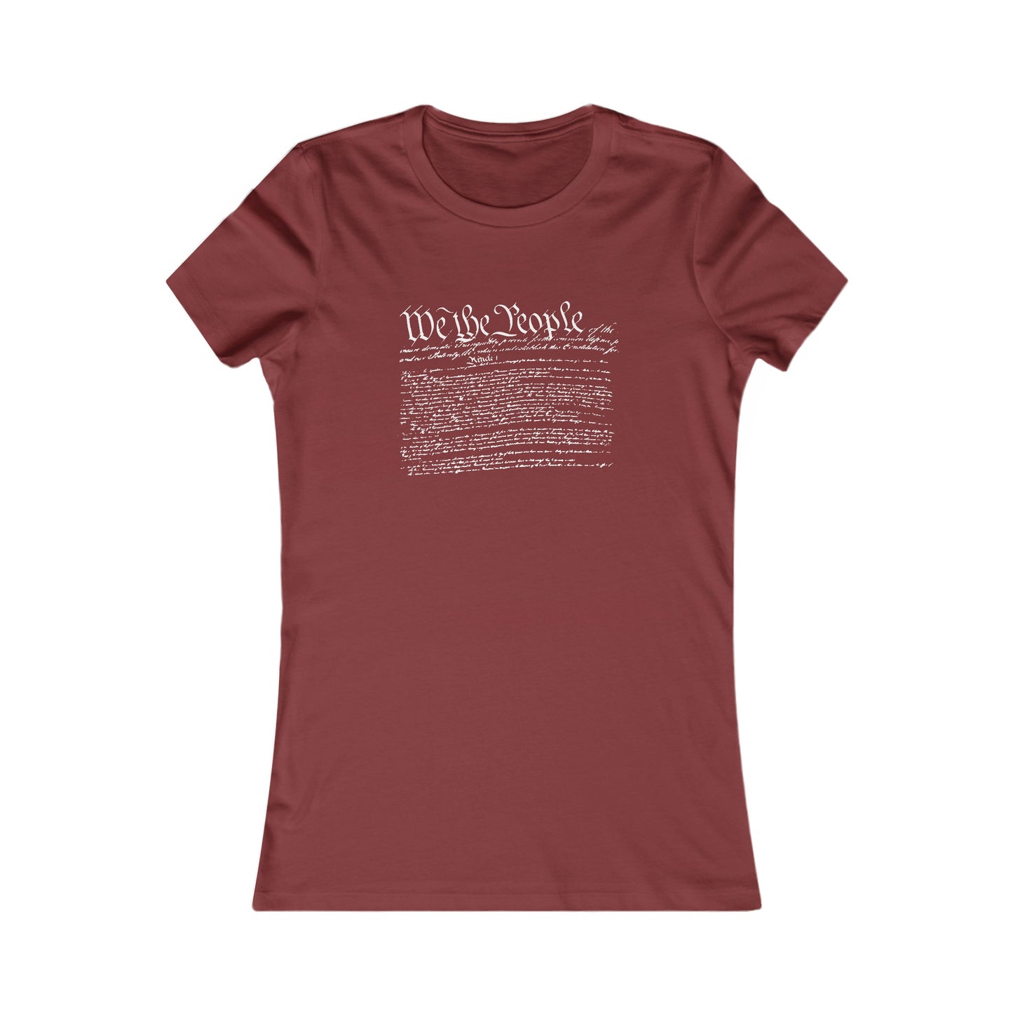 Constitution Preamble Women's Favorite Tee