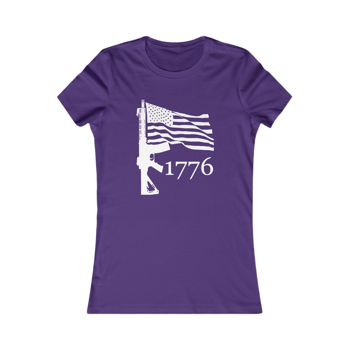 US Flag-Rifle-1776 Women's Favorite Tee