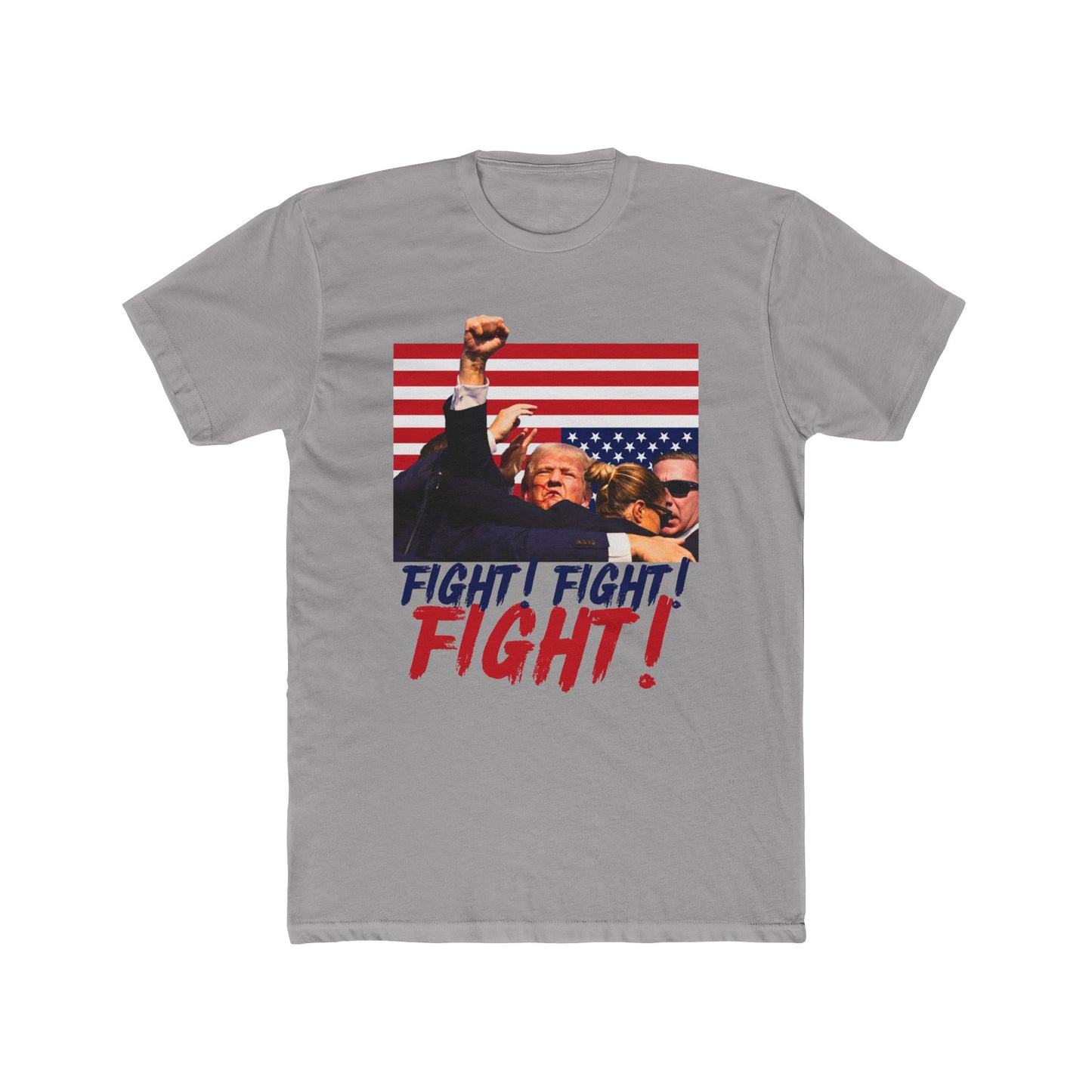 Trump Fight! Fight! Fight! Cotton Crew Tee