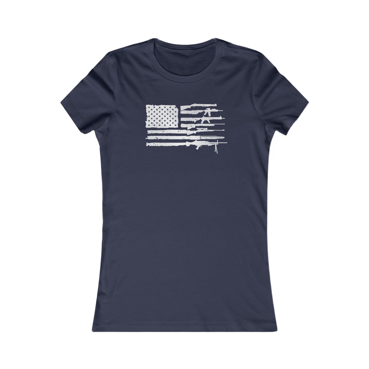 Flag of Guns, Black/White Women's Favorite Tee