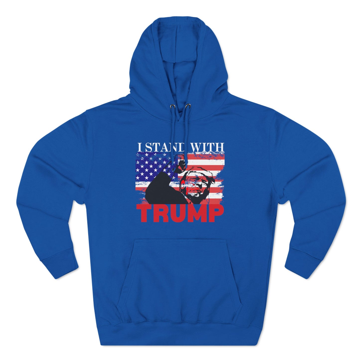 I Stand with Trump Fleece Hoodie Sweatshirt