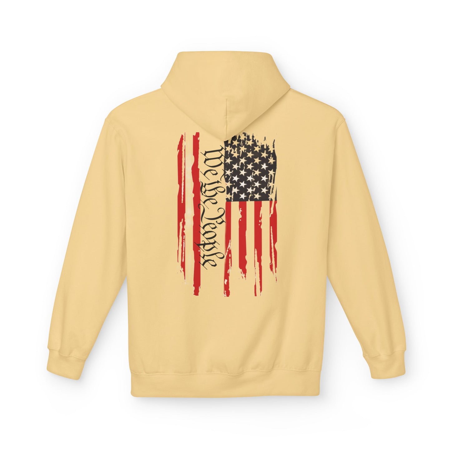 We The People 1776 Distressed American Flag Softstyle Fleece Hoodie