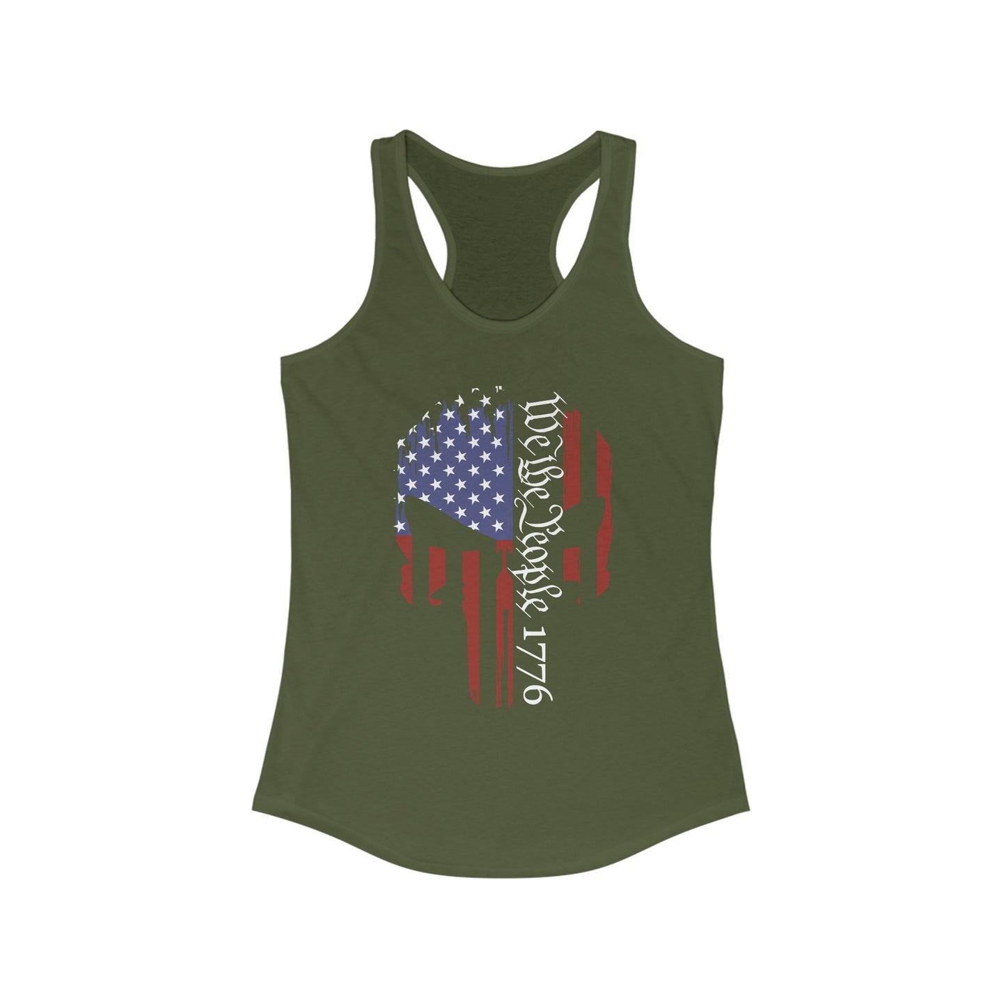 Punisher- We The People 1776 Women's Ideal Racerback Tank