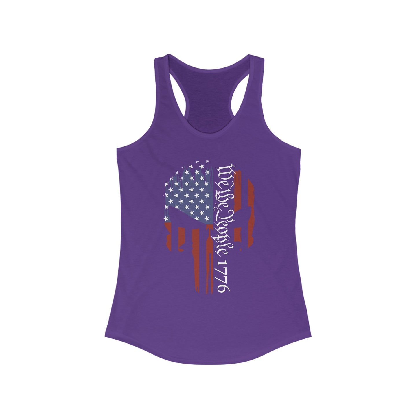 Punisher- We The People 1776 Women's Ideal Racerback Tank