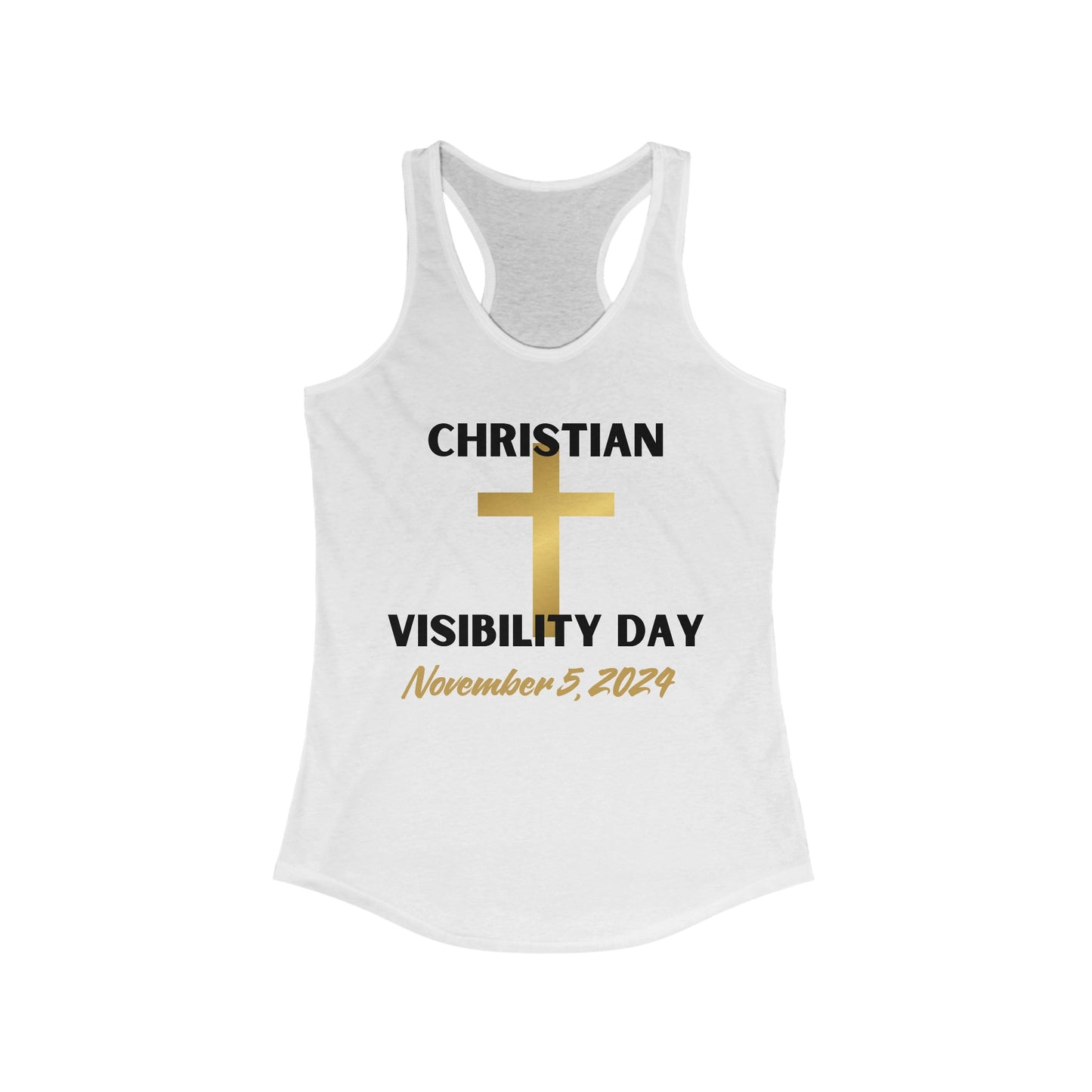 Christian Visibility Day Women's Ideal Racerback Tank