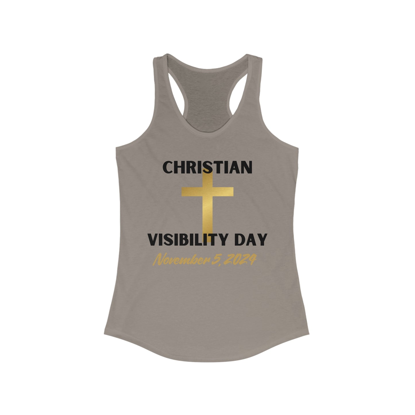 Christian Visibility Day Women's Ideal Racerback Tank